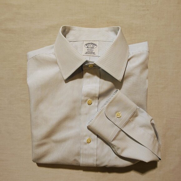 Brooks Brothers Regent Est. 1818 Men's Long Sleeve Stripe Dress Shirt 15 1/2-36 - Picture 8 of 9